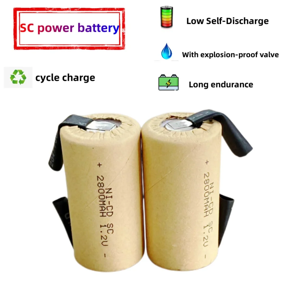 Rechargeable Batteries 2800mah 1.2v NI-CD For Makita Bosch B&D Hitachi Metabo Dewalt Electric Screwdriver