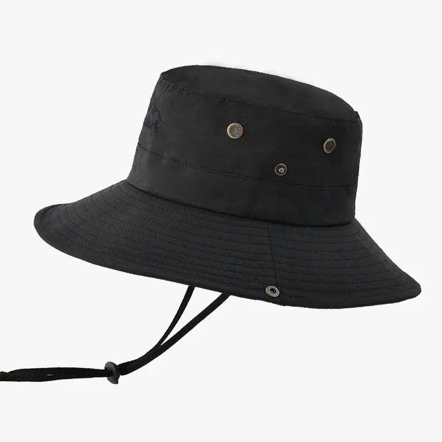 帽子 solov 2WAY RIBBON BUCKET HAT BLACK solov 2WAY RIBBON BUCKET HAT BLACK Summer Work Hats Men | Fishing
