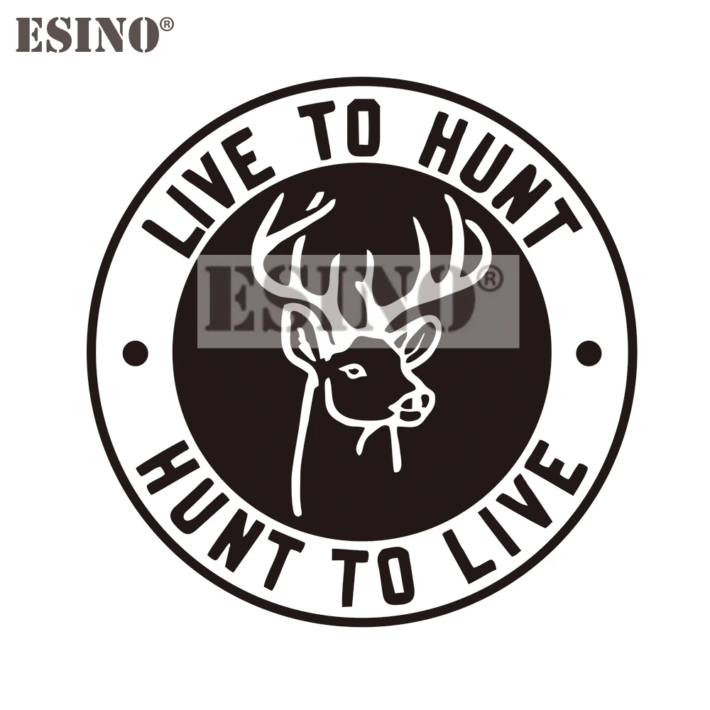 

Car Styling Deer Live to Hunt PVC 3D Carving Creative Auto Decal Cartoon Car Sticker Bumper Body Decal Creative Pattern Vinyl