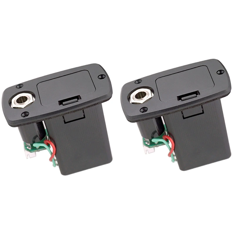 

2 шт., задние батарейки для электрической акустической гитары, 9 в