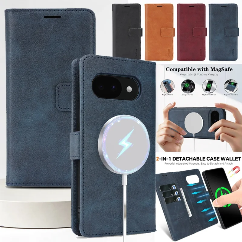 Versatile Detachable Leather Wallet Phone Case with Card Holder and Buckle