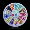 DIY 2mm 3mm Wihte Semicircle Pearl Nail Glitter Nail Rhinestones Wheel Nail Art Decorations Makeup Tools 5