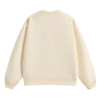 AOSSVIAO 2025 الخريف الشتاء الأساسية س الرقبة البلوز فضفاض شيك المرأة هوديس العصرية عادية مكتب سيدة البلوز 6