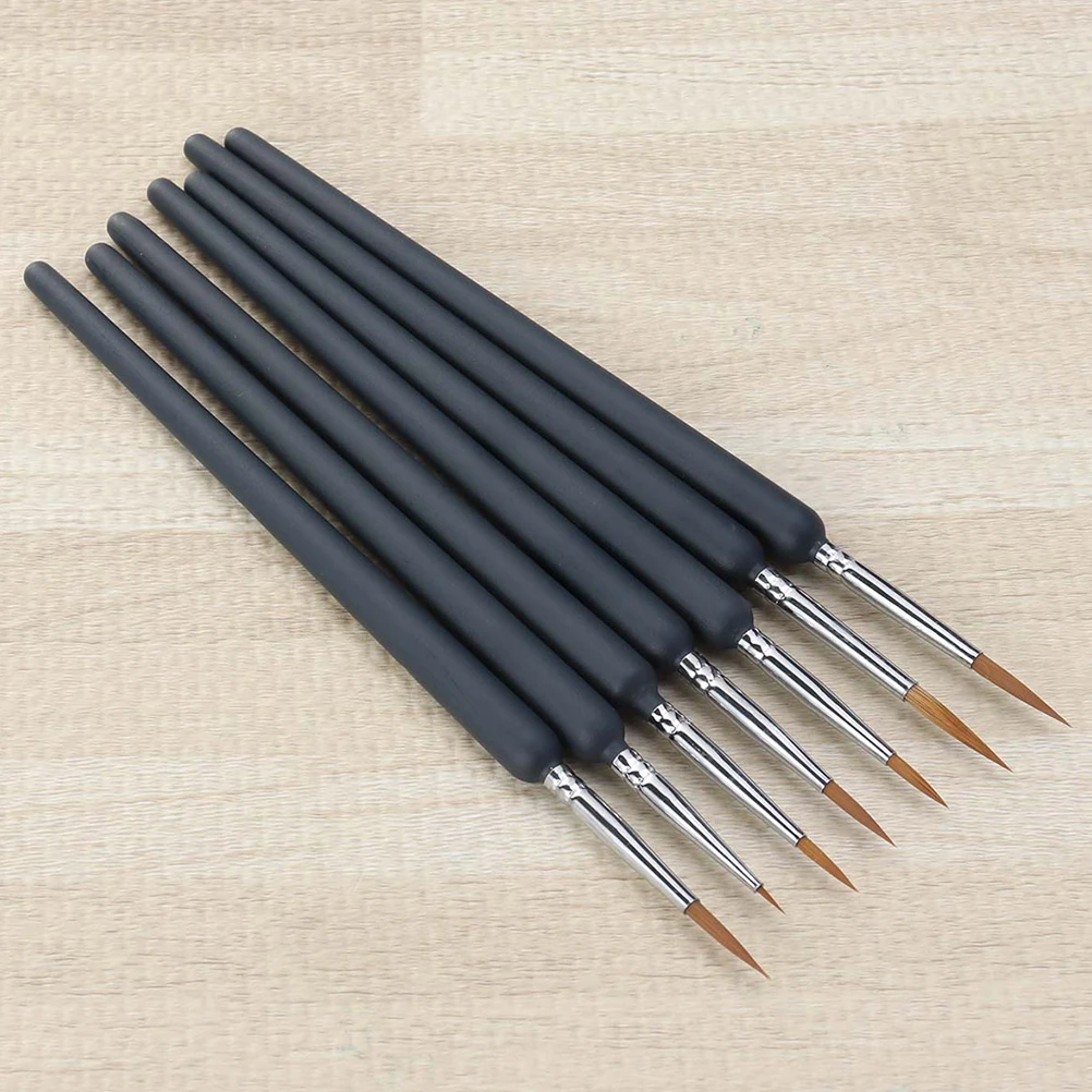 Brush Painting Set Detail Fine Miniature Watercolor Hair Acrylic Wolf Miniatures Liners Artist Micro Oil Kit Drawing 4