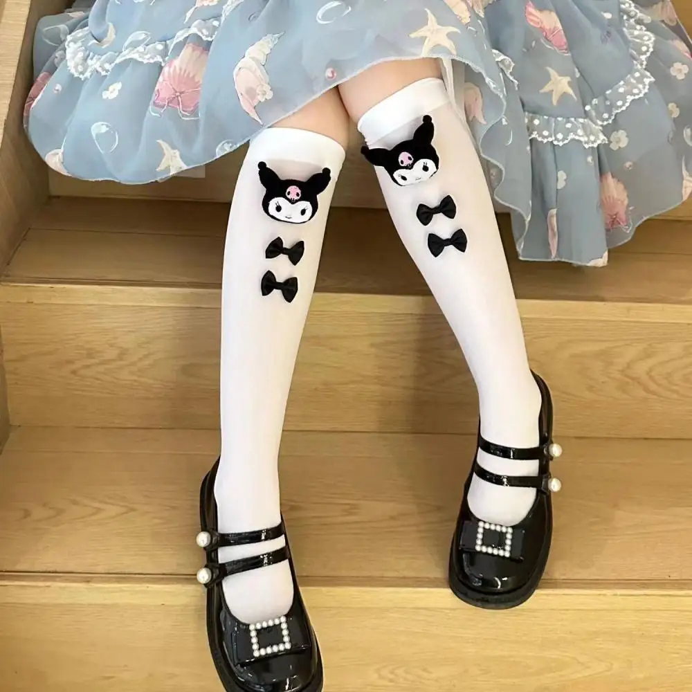 Kids Socks Cartoon Socks Cinnamoroll Doll Bow Socks Kawaii Sanrio Anime Kuromi My Melody Summer Socks for Kids