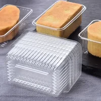 1000 Pieces Pastry Inner Tray Disposable Transparent Plastic Baking Inner Tray Dessert Mooncake Bottom Tray Food Packaging Bag 1