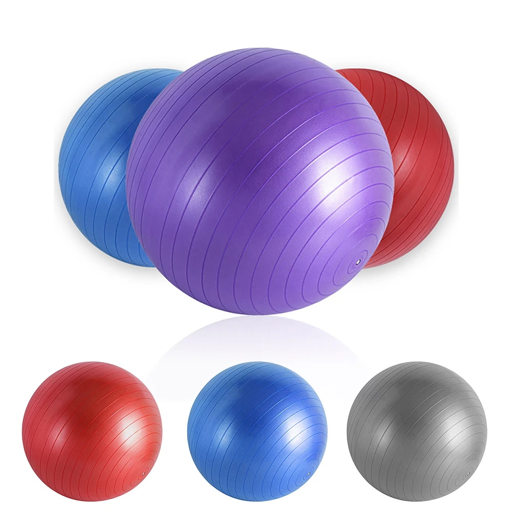 55cm Inflatable Yoga Ball Anti-Burst Exercise Ball For Working Out Balance Physical Therapy Gym Fitness Accessories