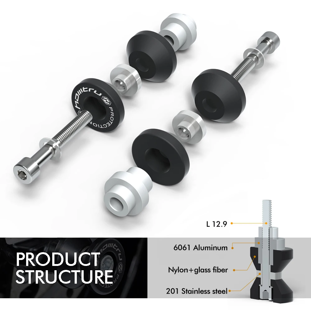 For Kawasaki Z H2 SE Motorcycle arm Stand Screws Rear