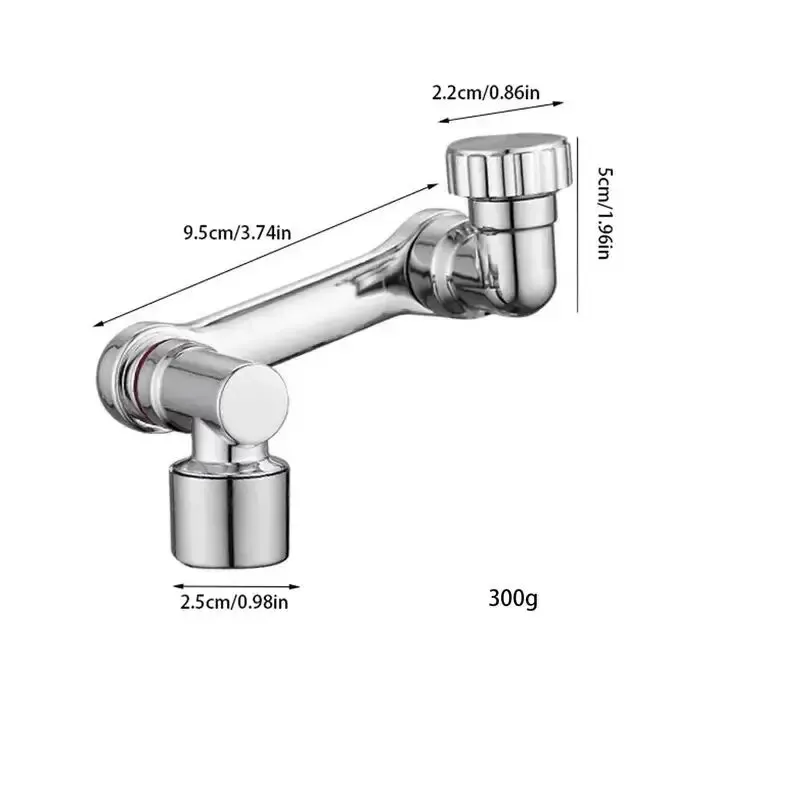2pcs Faucet Extender faucet extender ABS Robotic Arm Single Mode 1080&deg; Rotating Universal Faucet Extension Swivel For Bathroom Sink