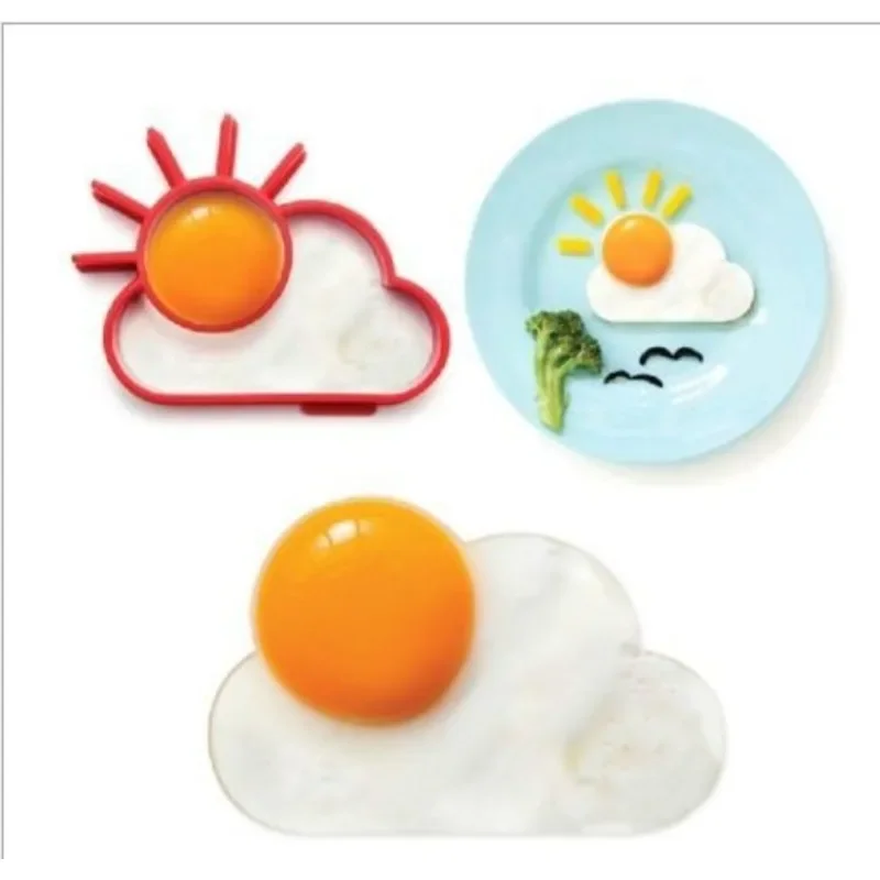 Breakfast Omelette Mold Silicone Egg Pancake Ring Shaper Cooking Tool DIY Kitchen Accessories Gadget Plastic Egg Separator egg mold egg separator egg ring