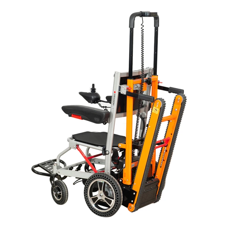 Price Folding Electric Stair Climbing Wheelchair Designed For Disabled Users Climb Stairs Effortlessly Stair Lift Solu