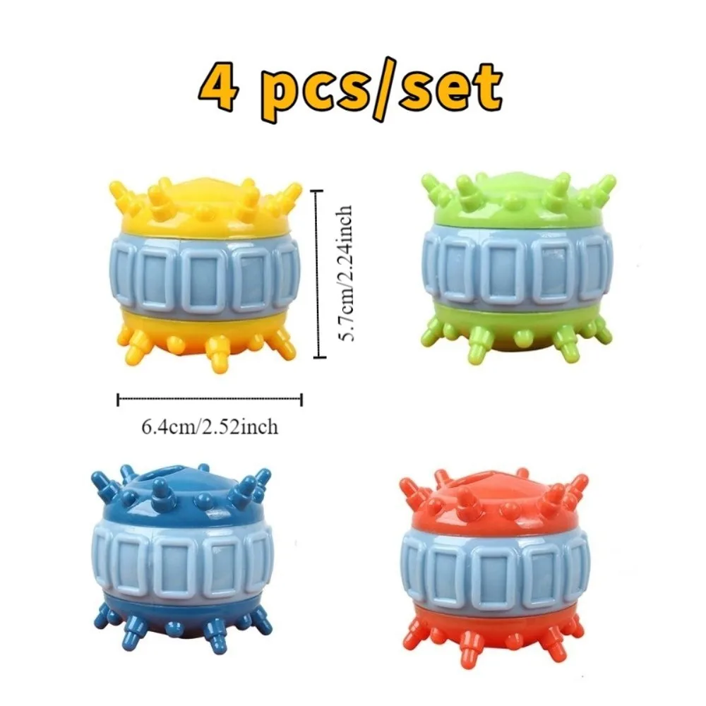 4 Pcs/set Pet Supplies Bite Resistant Interactive Dog Wear Resistant TPR Teeth Cleaning Colorful Pet Leakage Ball Solo Play