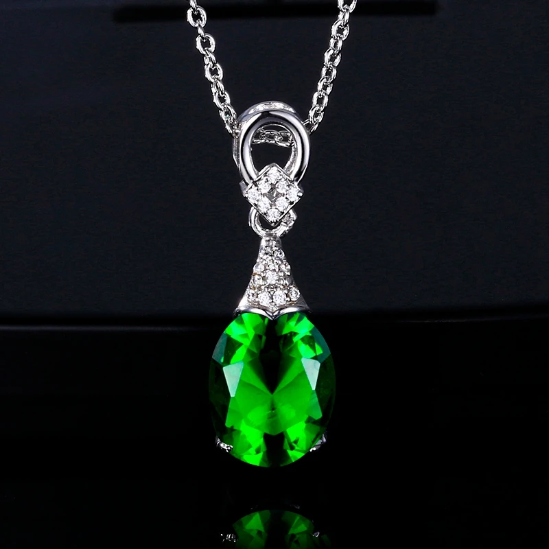 Colorful Jewelry Necklaces New Fashion Gemstone Pendant Necklace For Women Wholesale Wedding Anniversay Party Gifts - 5