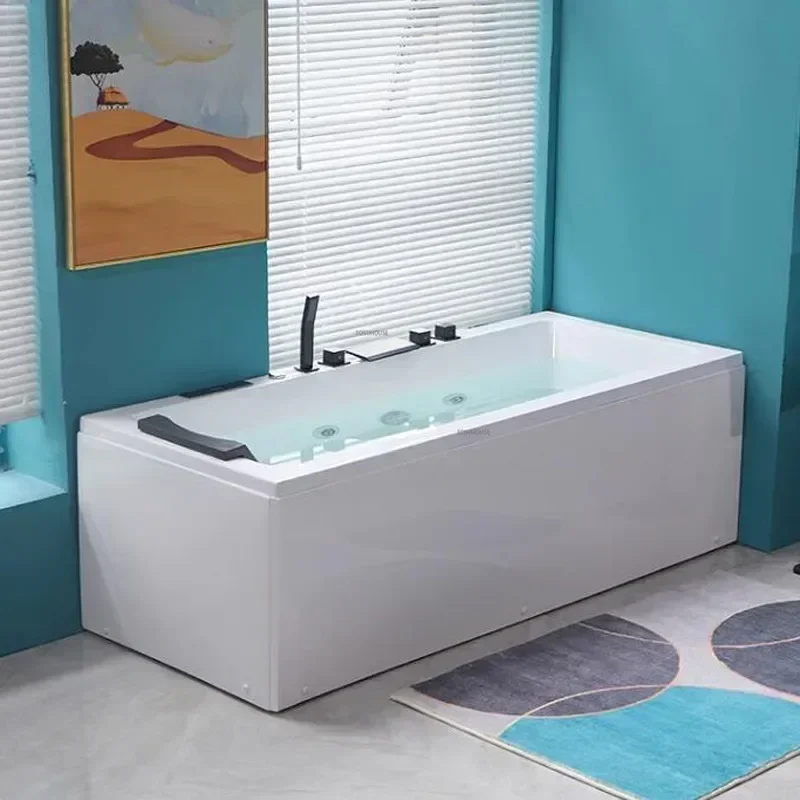 Home Acrylic Massage Bathtub Bathroom Supplies Intelligent Thermostatic Bathtub Small Apartment Household Surf Massage Jacuzzi