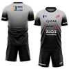 New Men's Padel Tennis Training Suit Premium Gradient Padel Shorts and T-Shirt Set Summer Quick Drying Sportswear Two-piece Set 3