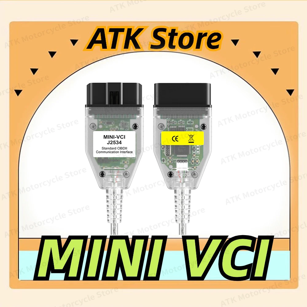 

Мини VCI V18.00.008 для TOYOTA OBD2 автомобильный диагностический кабель Mini VCI J2534 FTDI FT232RL TIS Techstream Автомобильные Разъемы для сканера