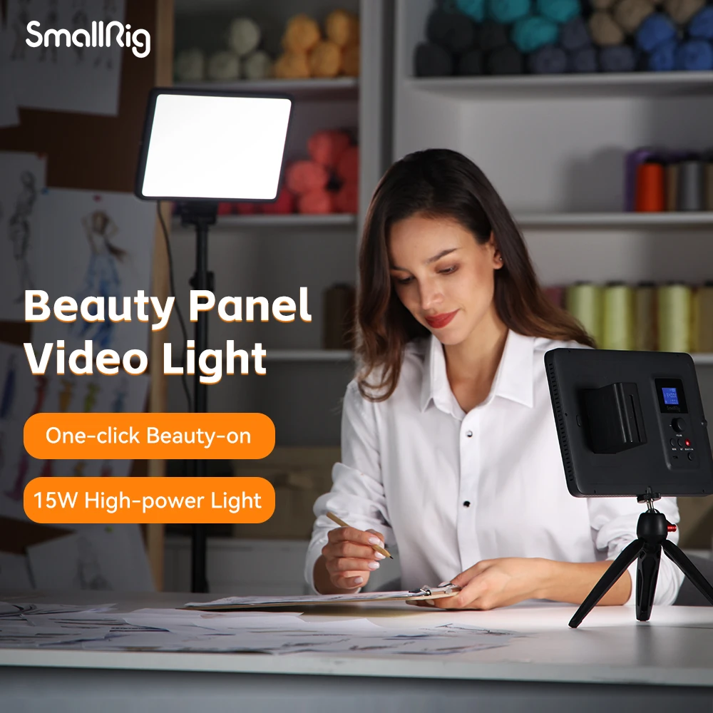 

SmallRig P200 LED Video Light Panel, 98+ CRI, 192 LED 2000 Lux for Photography, Video Conferencing, Transmission, Study at Home