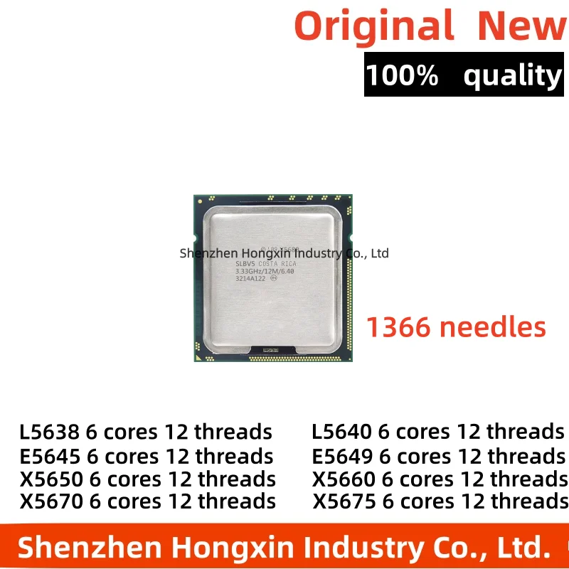 Processeur Intel Xeon / Core I7 Série X Pour Socket LGA 1366 - Modèles W3680, X5680, X5675, Etc. (6 Cœurs, Occasion)