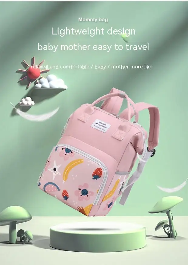 Fashion Fabric Diaper Backpack