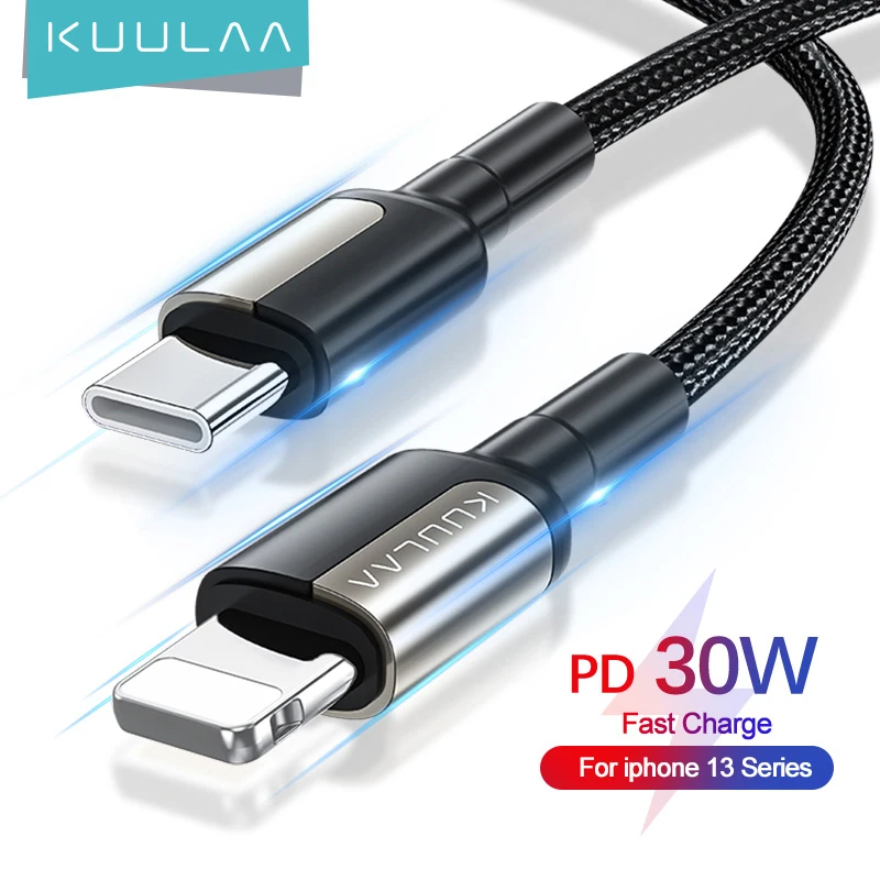 KUULAA 30W PD USB C Cable for iPhone 13 Pro Max Fast Charging USB C Cable for iPhone 12 mini pro max Data USB Type C Cable