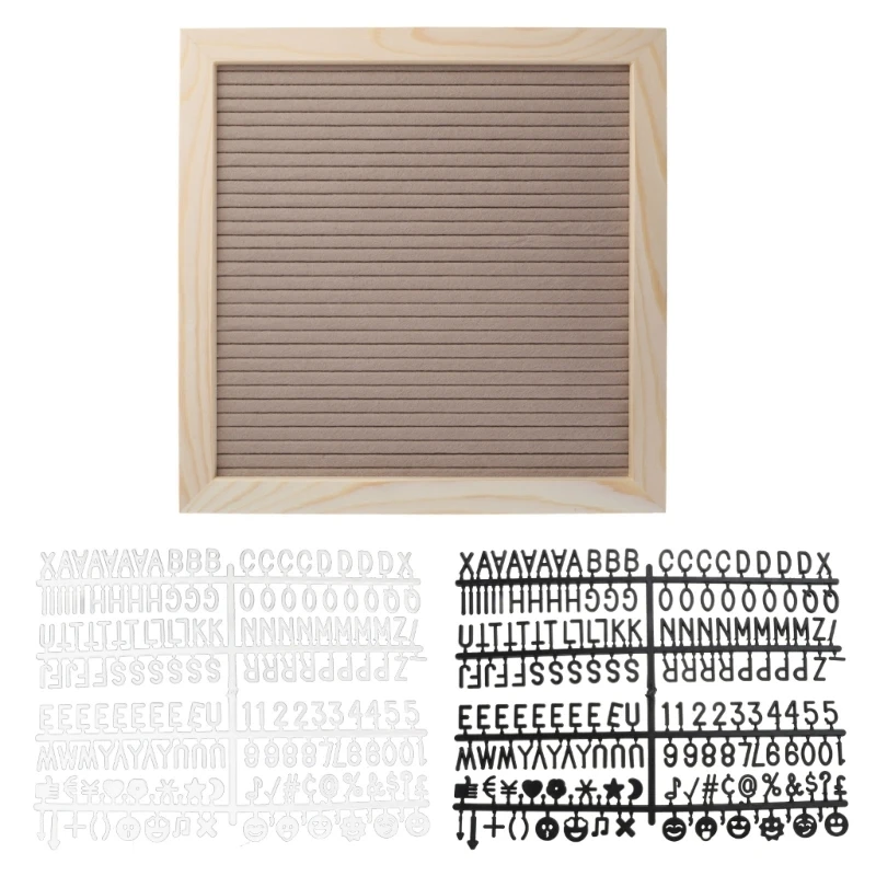 YYDS Felt Message Board Sign Board with Letter Words Pine Frame Felt Letter Boards