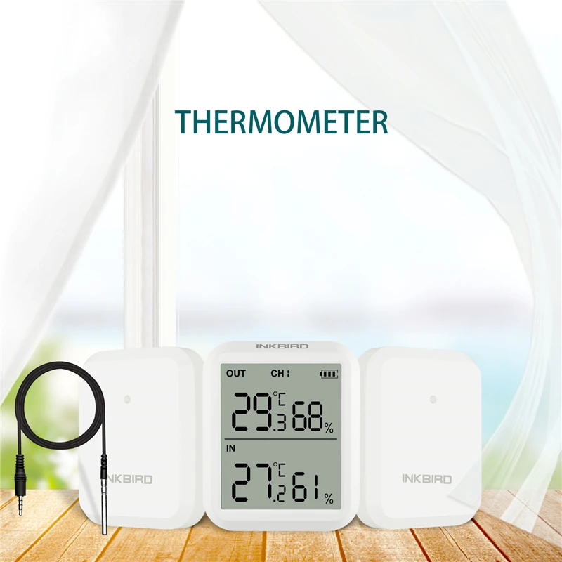 INKBIRD Mini LCD Digital Thermometer Hygrometer ITH-20R Indoor Room Temperature Humidity Meter Sensor Gauge Weather Station