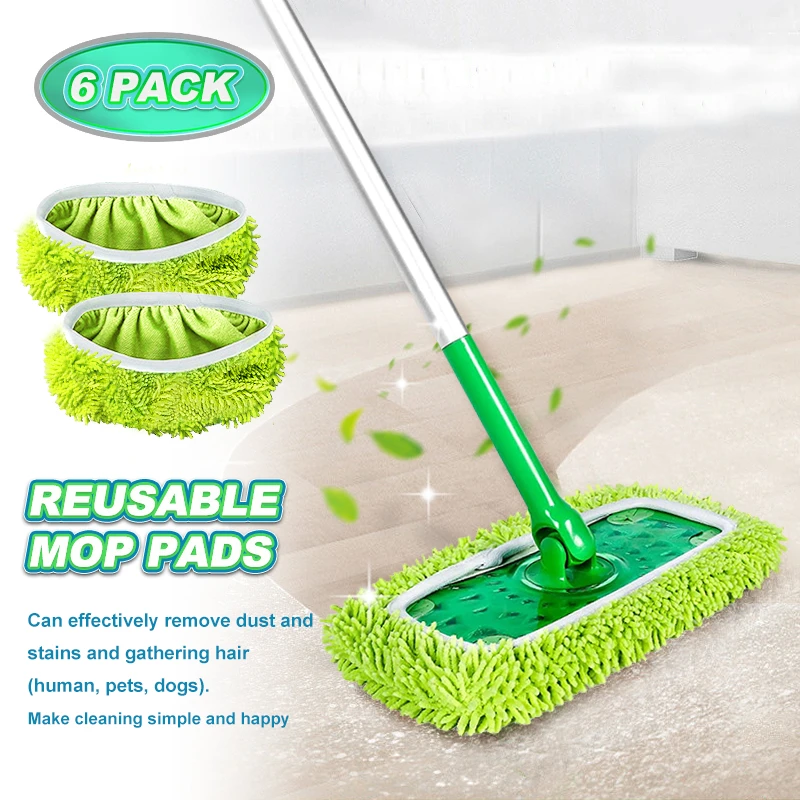 Thickened Microfiber Mop Pad Replacement Reusable Microfiber Mop Pad