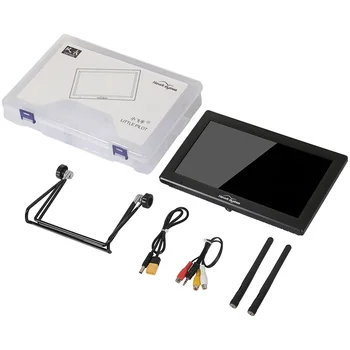 Monitor FPV Hawkeye Little Pilot Captain X 10.2", Doppio RX 5.8G/1000lux/DVR/HDMI, Supporto Banda X e Sensibilità -99db per Droni