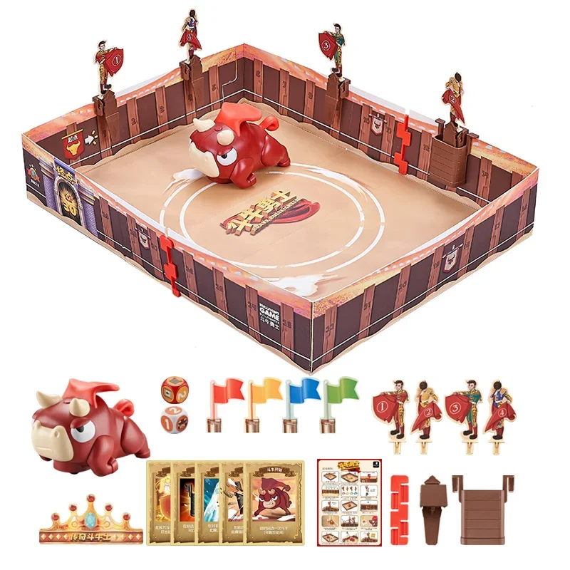 Kids Bullfighting Warrior Board Games Toy Puzzle Levels Card Board Game Family Funny Entertainment Casual Logical Party Game Toy 2