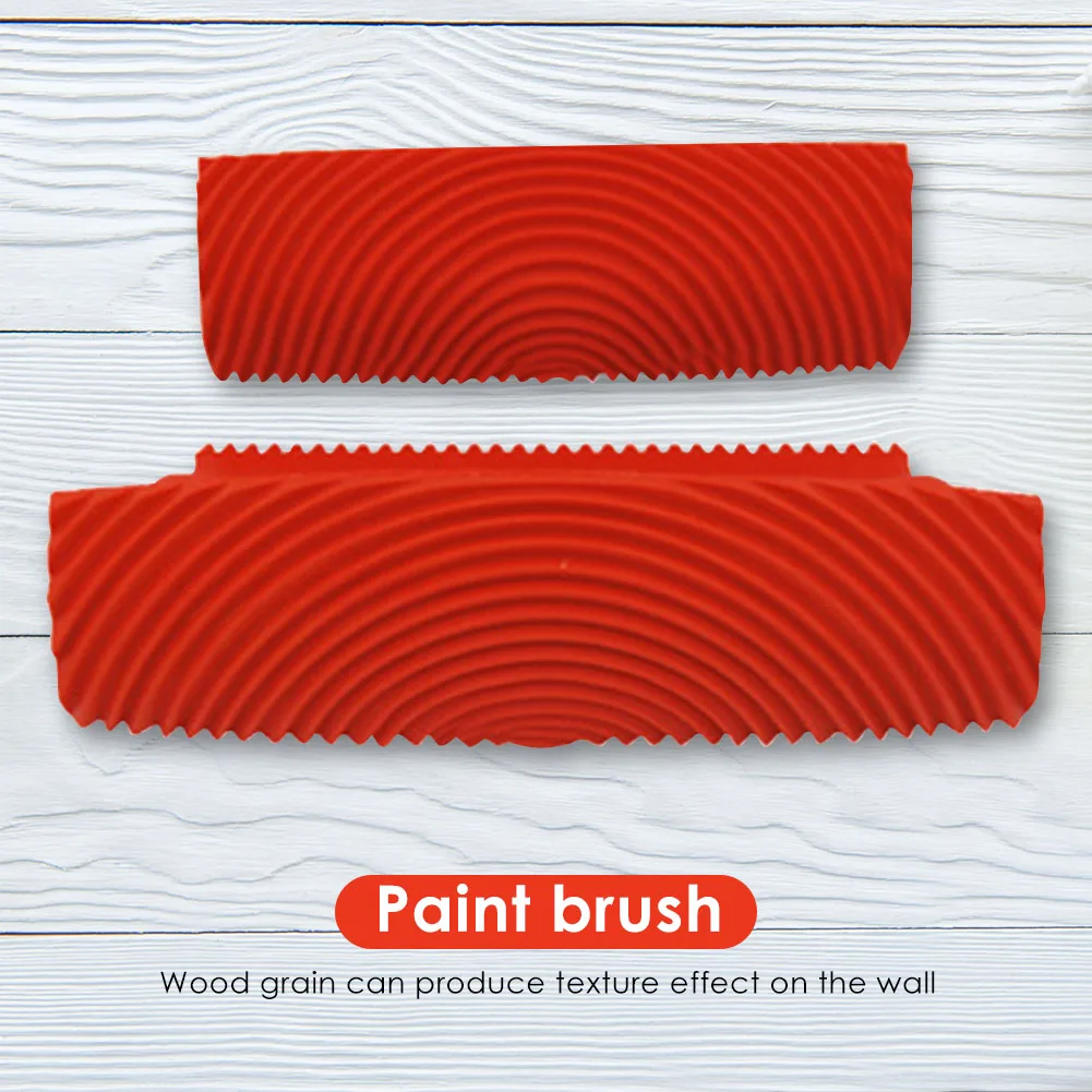 Wood Grain Paint Roller Brush Wall Painting Wood Graining Tool Paint Brush 2pcs Aliexpress
