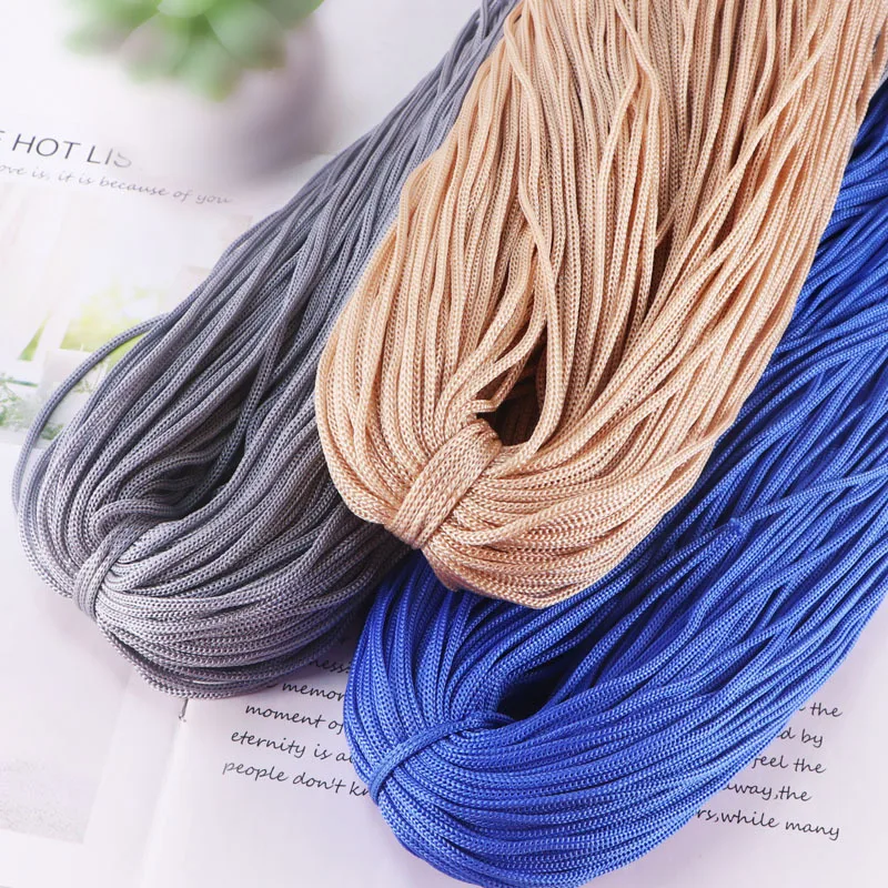 1pcs 100M Hollow Ice Silk Hook Thread Yarn Trapillo para Tejer Crochet DIY  Raffia Yarn Lace Thread Cord 1mm (Color : 05)