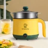 Electric Hot Pot US Adapter Plug Multi Function Electric Cooker Nonstick Ramen Cooker for Soup Boiling Dumpling Stewing Porridge 4