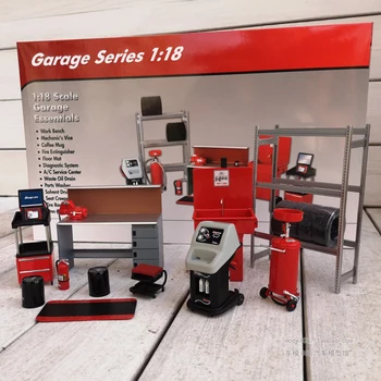 Set di riparazione di scene di riparazione auto serie garage 1: 18 Accessori per scene di riparazione di modelli di auto