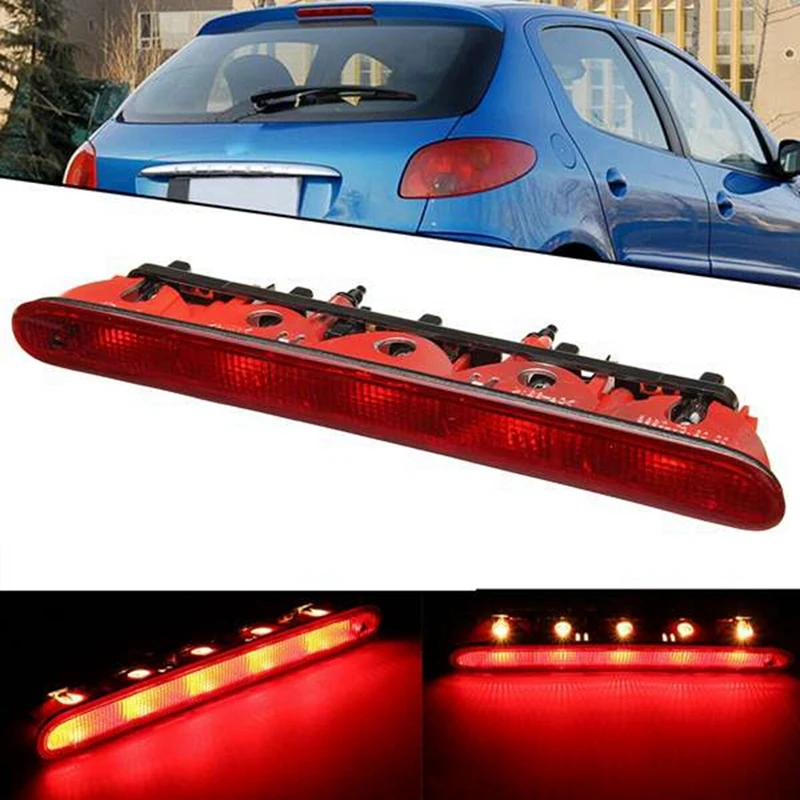 

6350K5 LED Stop Lamp Tail Light 6351EL For Peugeot 206 207 Citroen C2 High Mount Brake Light