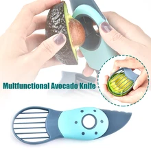 

Multifunction Avocado Slicer Shea Corer Portable Butterfruit Peeler Cutter Pulp Separator Plastic Knife Kitchen Gadgets