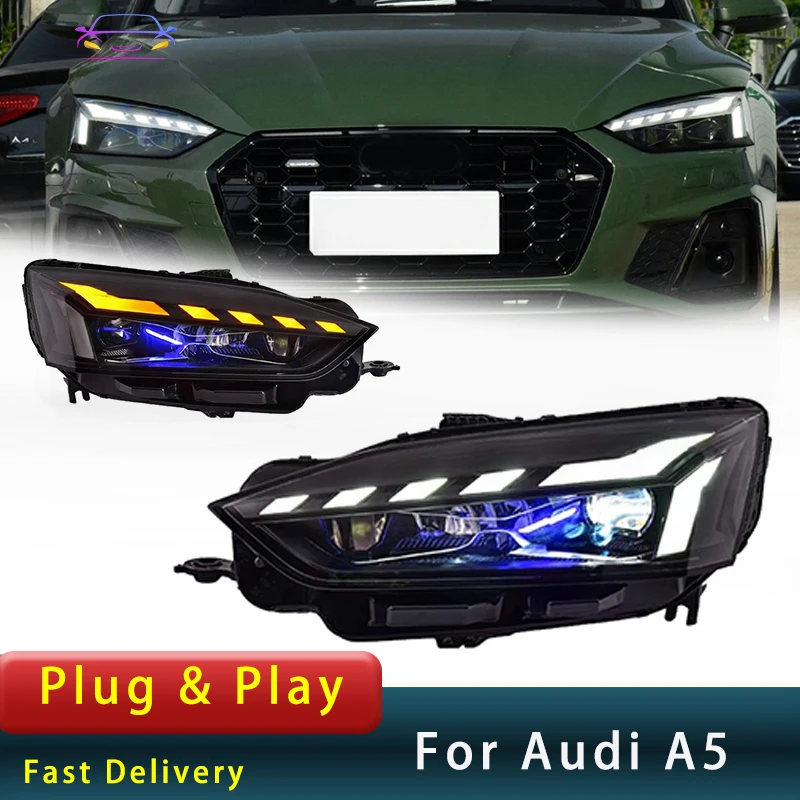 

Car Head Lights For Audi A5 2008-2022 Head Lamps Upgrade New Design DRL Dynamic Signal Lamp Head light Assembly Car Accessaries