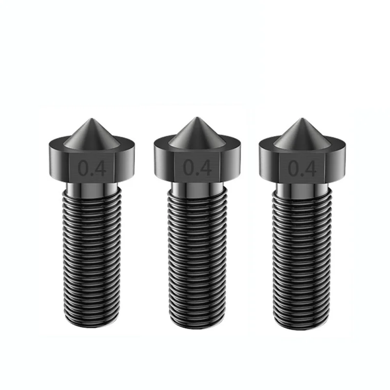 

3D printer E3D V6 Volcanic Nozzle Hardened Steel nozzle M6 1.75mm -0.4mm high temperature tevo Tarant nozzle volcanic heaters