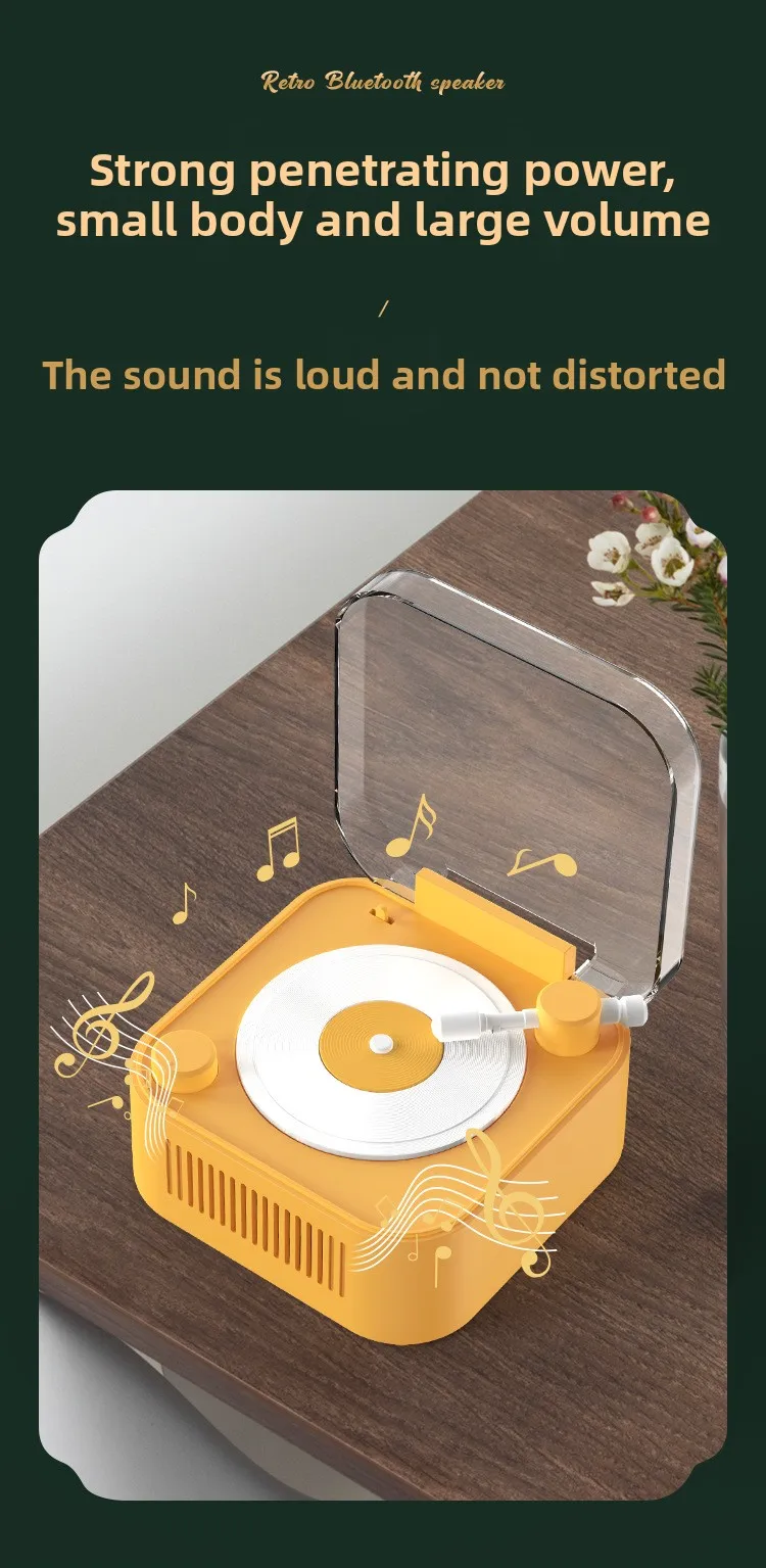 New Retro Bluetooth Speaker For Outdoor Home High Quality Wireless Speakers Creative Product.Aux TF U Disk Portable_voghion.com