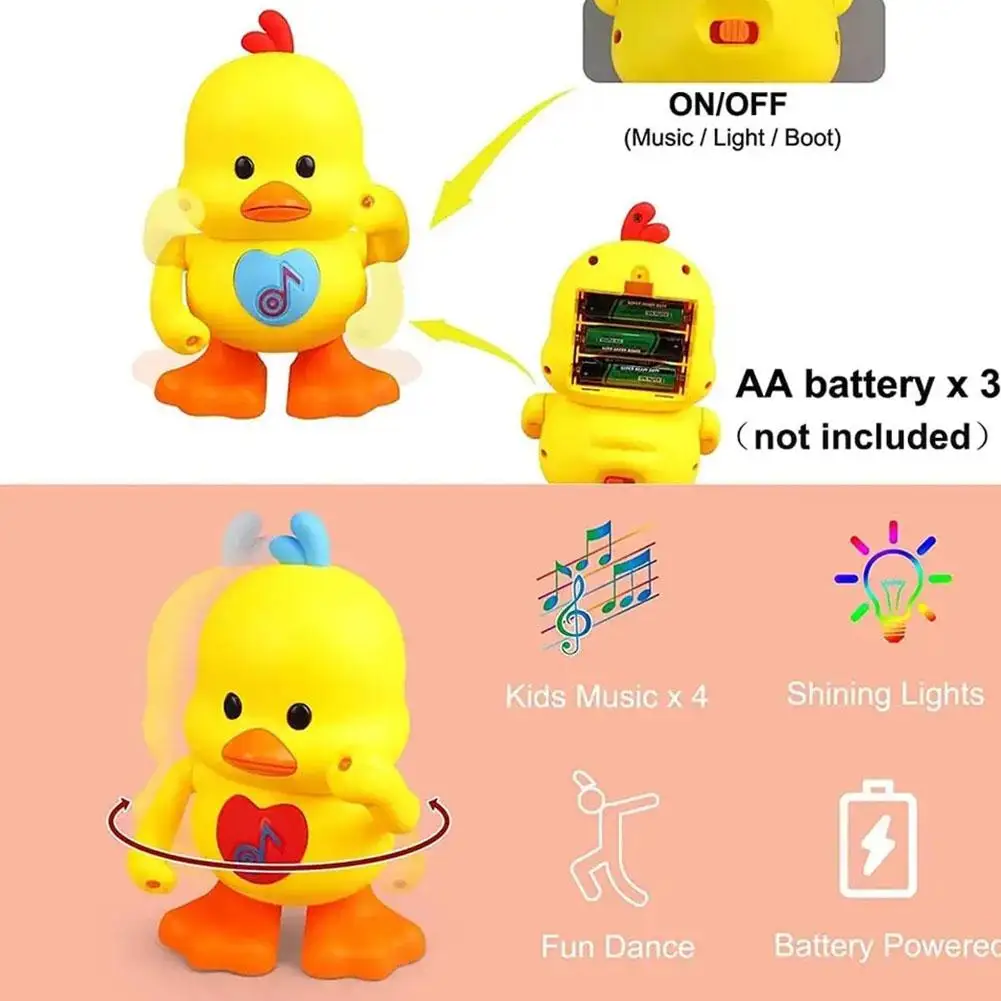 Cartoon Musical Electric Dancing Duck Toy Kids Children Children's Toys Boy Girl Gifts Shower Toddler Gift Birthday Day Inf T0C4 6