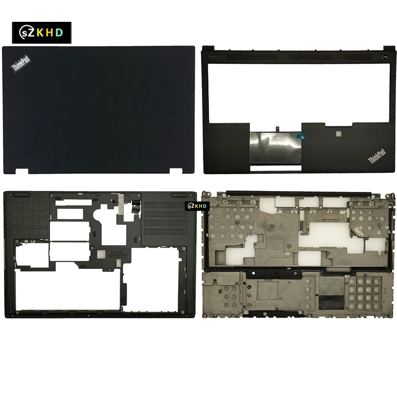 para Lenovo Thinkpad P53 Lcd Tampa Traseira Tampa Palmrest Caixa Superior com Furo de Impressão Digital Tampa Inferior Acessórios para Laptop Novo