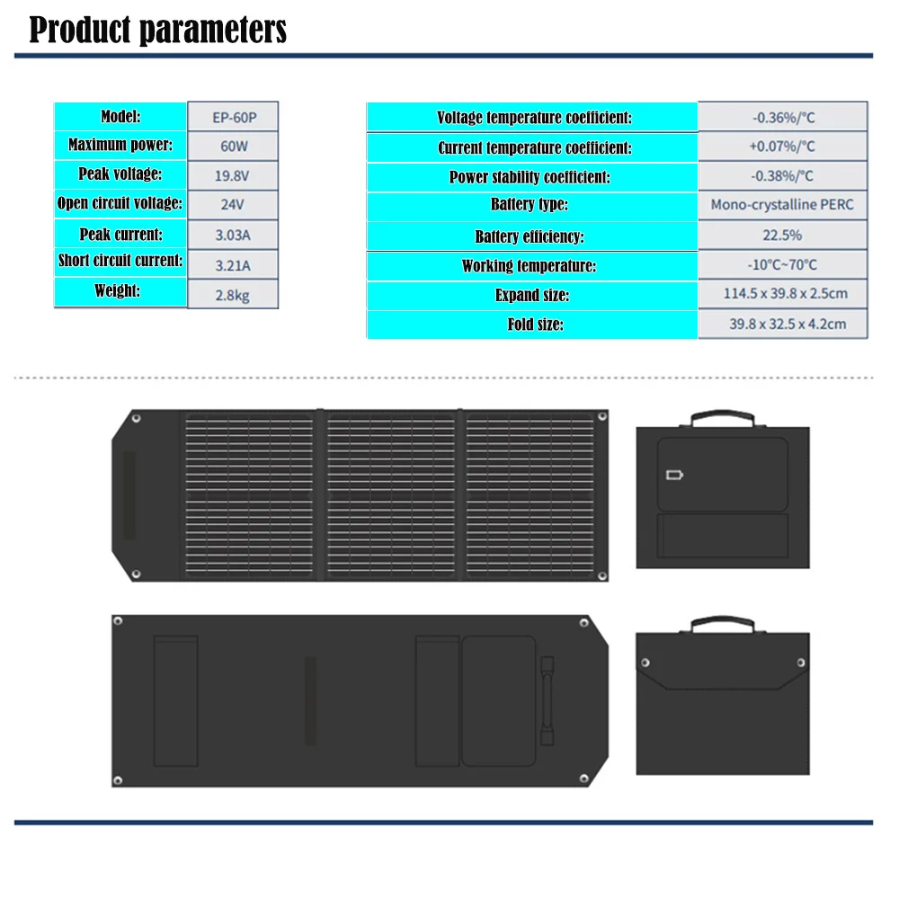 Description Picture 2 of item200W 167Wh Solar Generator AC 200W Power Station with 18V 30W Foldable Solar Panel Battery Complete Kit Set System