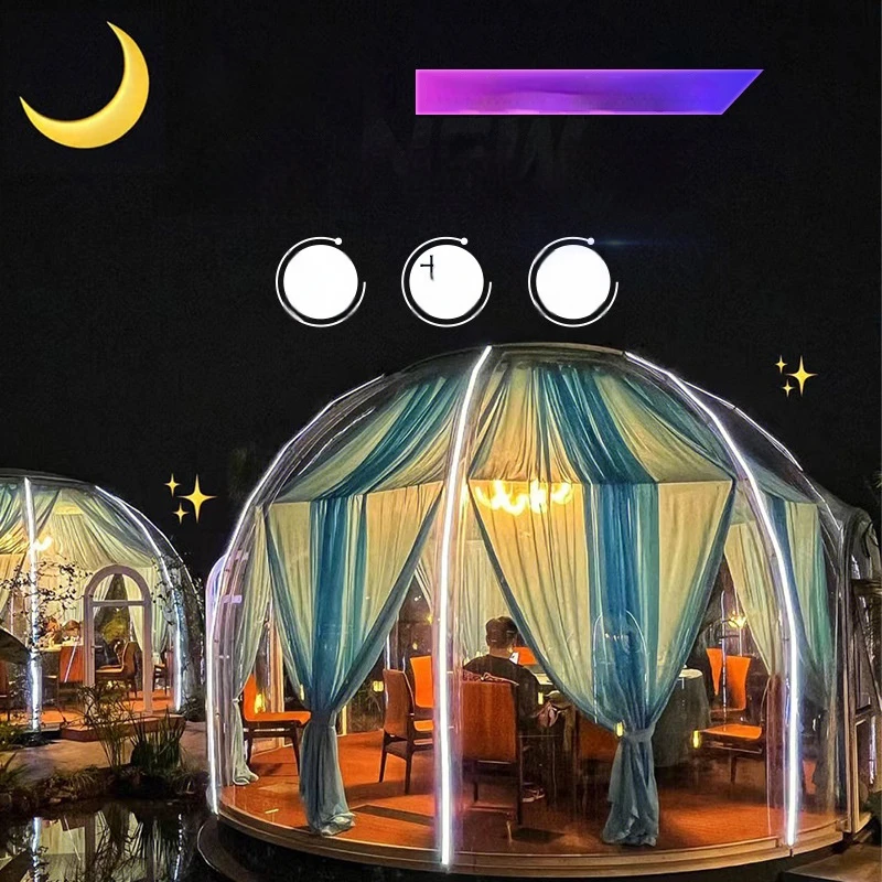 China Factory Special Price 360&deg; Panoramic Transparent Outdoor B&B PC Star Room Camp Catering Bar Dome Tent