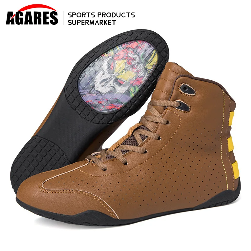 professional-men's-high-top-wrestling-shoes-boxing-training-boots-outdoor-sports-breathable-brand-boxing-match-shoes-35-46