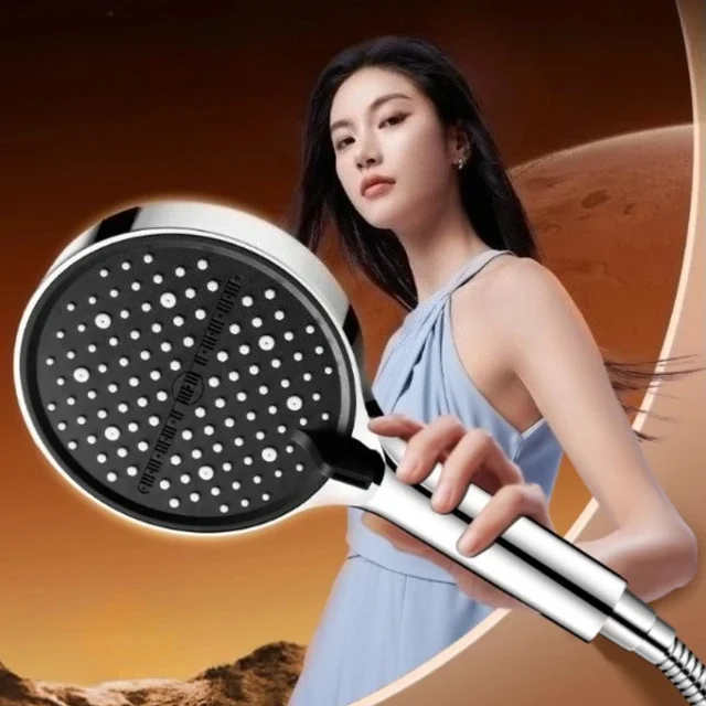 หัวฝักบัวเทอร์โบชาร์จ หัวฝักบัวขนาดใหญ่ 14 ซม. 1