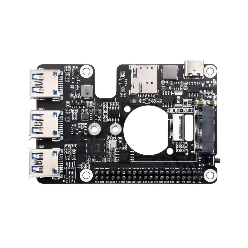 PCIe to M.2 USB 3.2 HAT, RPI 5 �� ���� ��Ʈ��ŷ ���, ����� ���� 5, SIMCom/Quectel 4G/5G ȣȯ