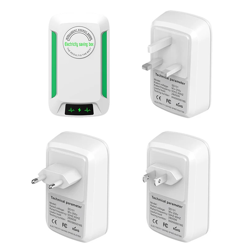 Power saver 90V-250V Energy Saving Box Socket Power Factor Office Household Energy Saver US/EU/UK