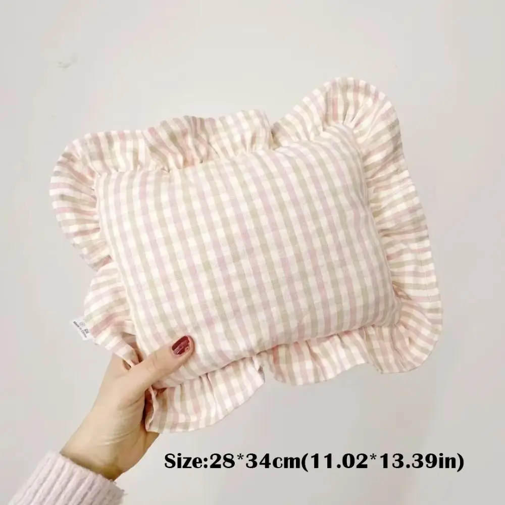 New Nordic Style Baby Small Pillow Cotton Washable Newborn Bedding Muslin Removable Kids Cushion 6