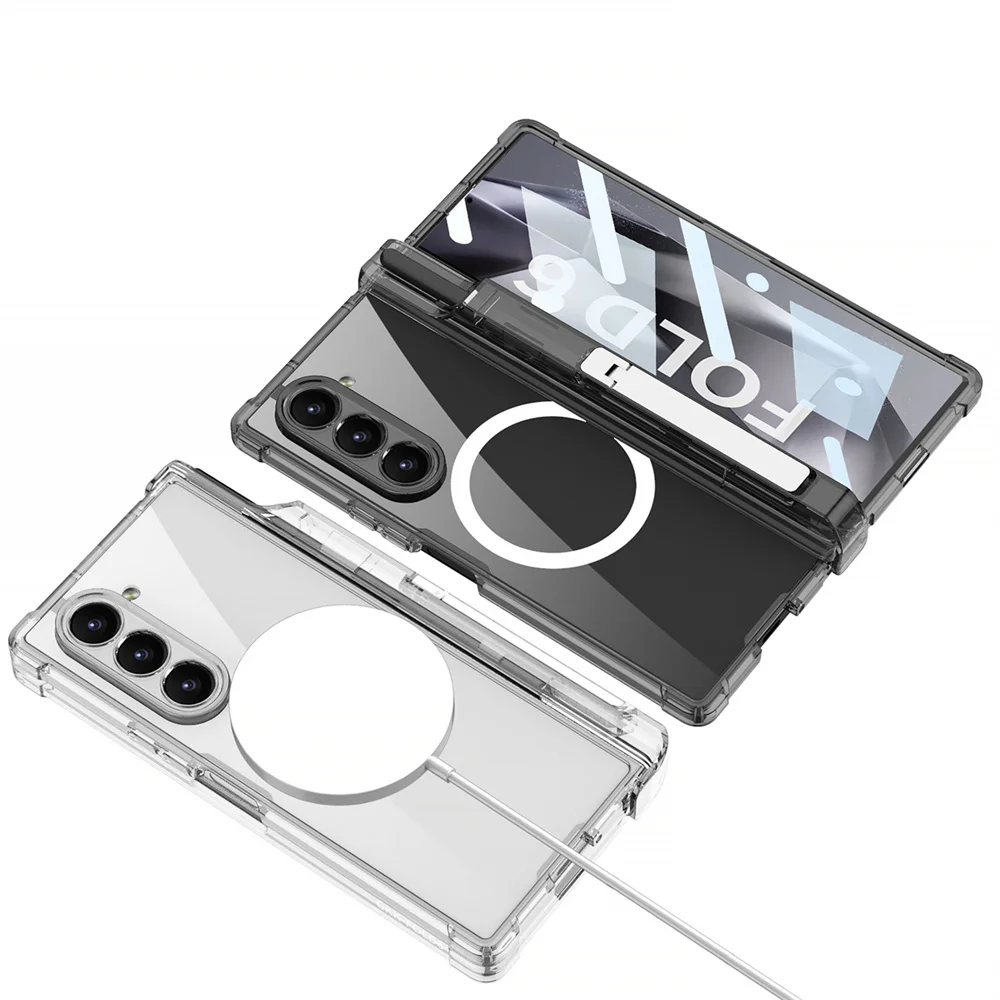 Transparent MagSafe Case with Airbag Hinge Protection and S Pen Holder