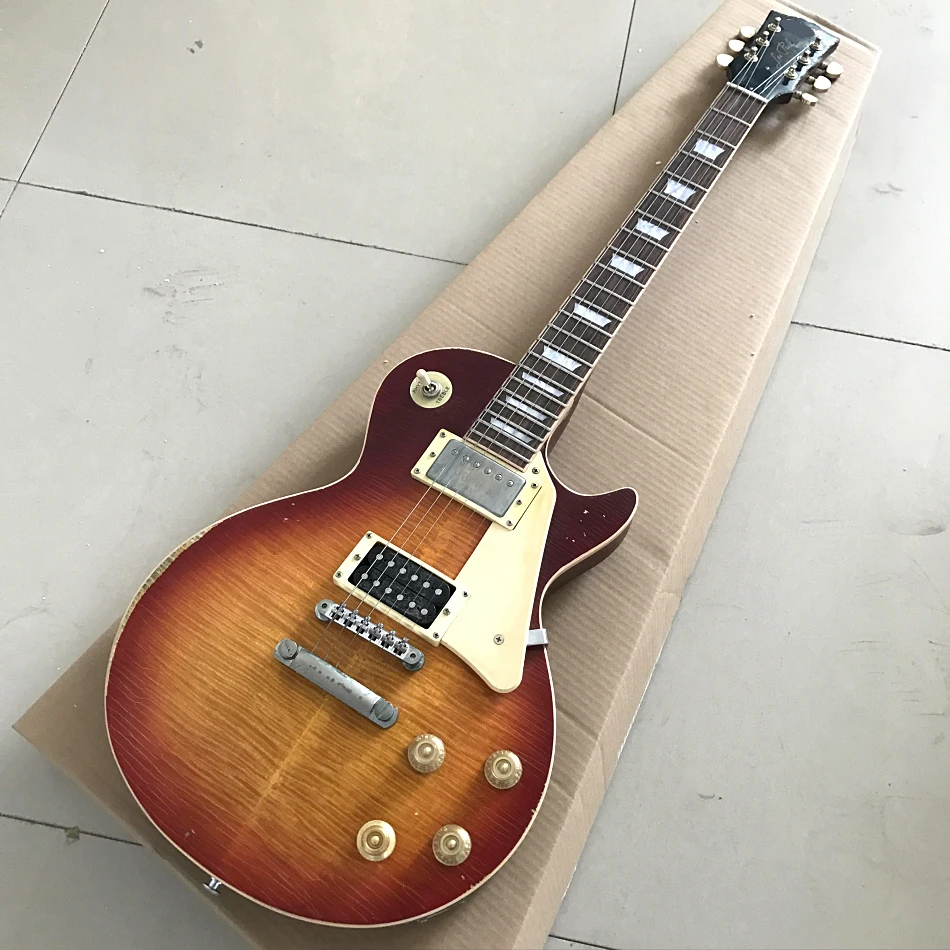 

Custom Shop, Made in China, LP Standard High Quality Electric Guitar, Chrome Hardware, free delivery