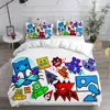 Geometry Dash Bedding Sets Comforter Quilt Bed Cover Duvet Cover Pillow Case 2-3 Pieces Sets Kids Adult Size 3